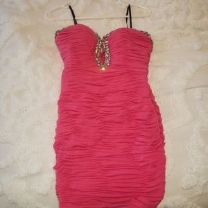 Alyce Paris Size 4 Hot Pink Cocktail Dress